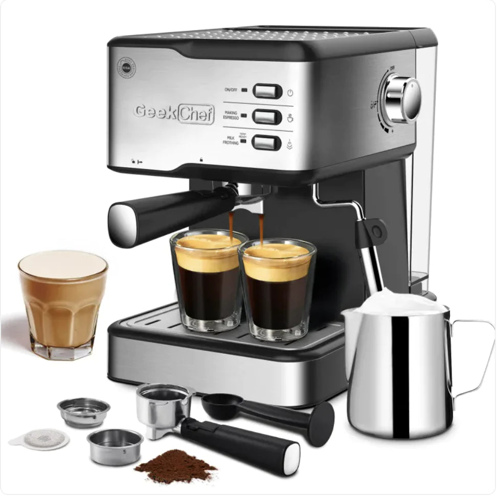 Geek Chef 20-Bar Espresso Machine