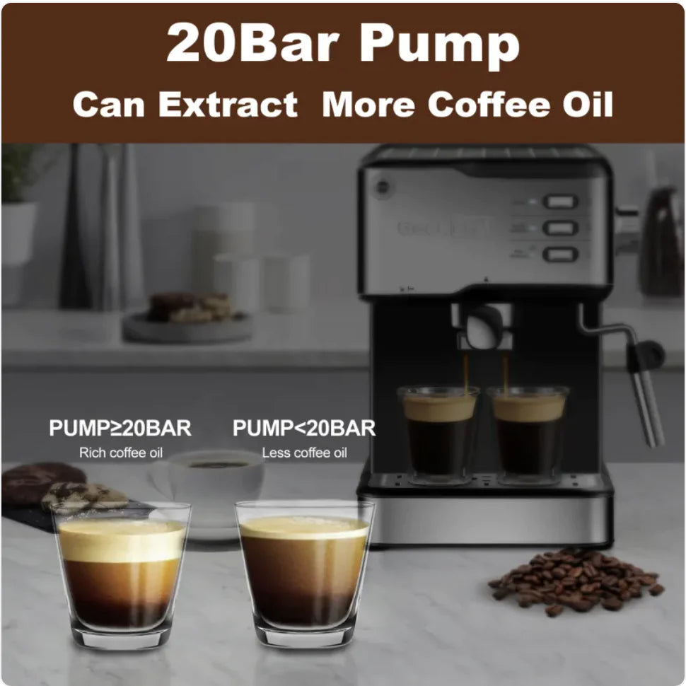 Geek Chef 20-Bar Espresso Machine