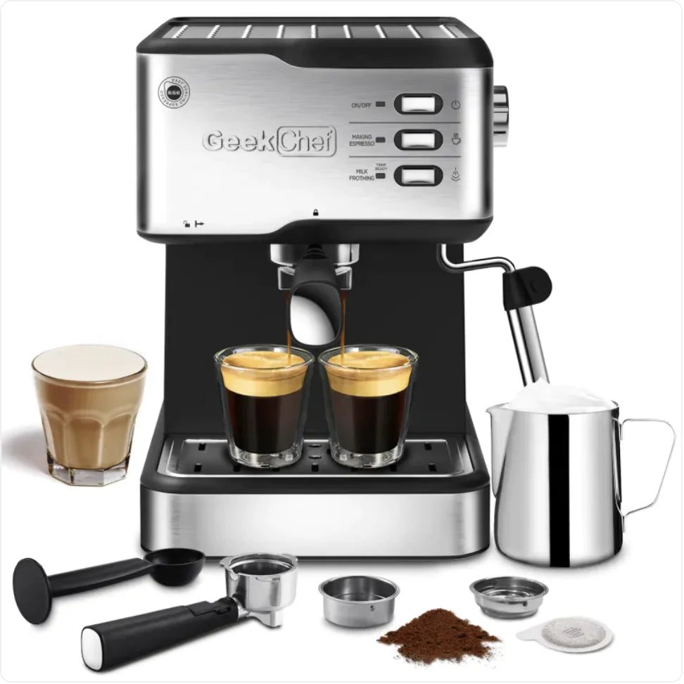 Geek Chef 20-Bar Espresso Machine